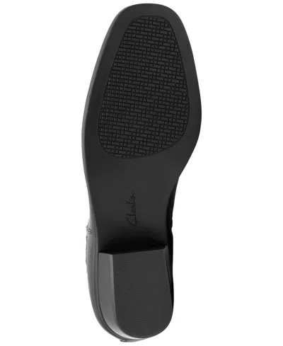 Clarks Collection Women's Danyelle Skip Block Heel Booties In Black