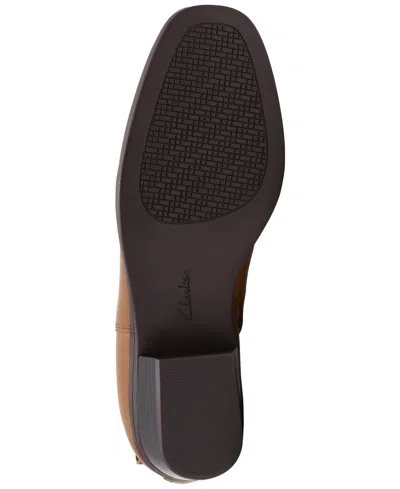 Clarks Collection Women's Danyelle Skip Block Heel Booties In Brown