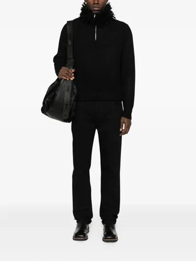 Alexander Mcqueen Men Straight Jeans In Black