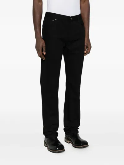 Alexander Mcqueen Men Straight Jeans In Black