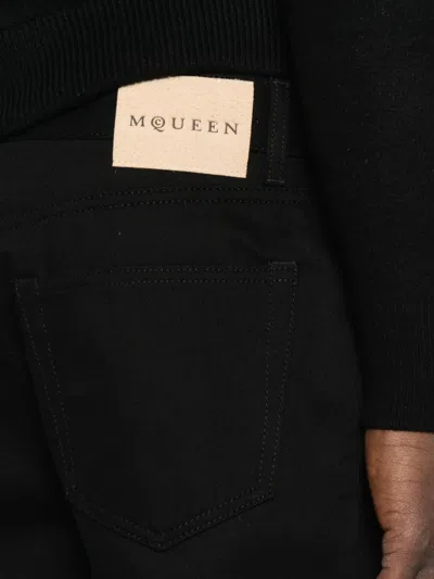 Alexander Mcqueen Men Straight Jeans In Black