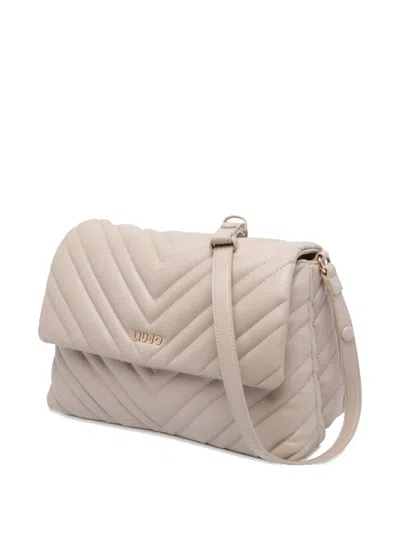 Liu •jo Versatile Crossbody Bag Adjustable Strap In Neutral