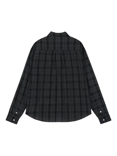Rest&recreation Check-pattern Shirt In Black