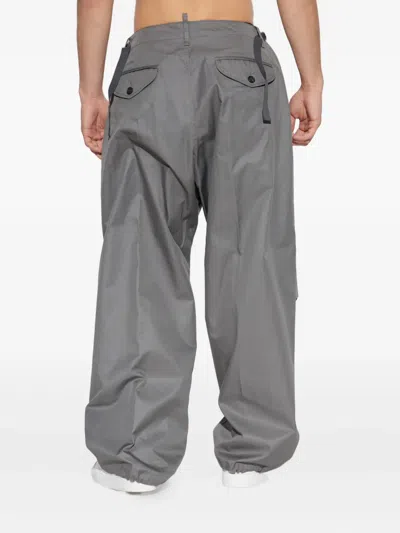 Dsquared2 Belt Loop Casual Pants In Gray