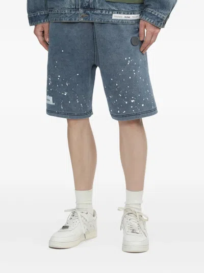 Alpha Industries Denim Shorts In Blue