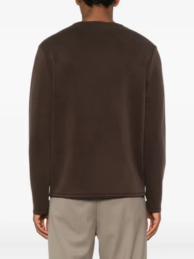 Imperial Long-sleeve Cotton T-shirt In Brown