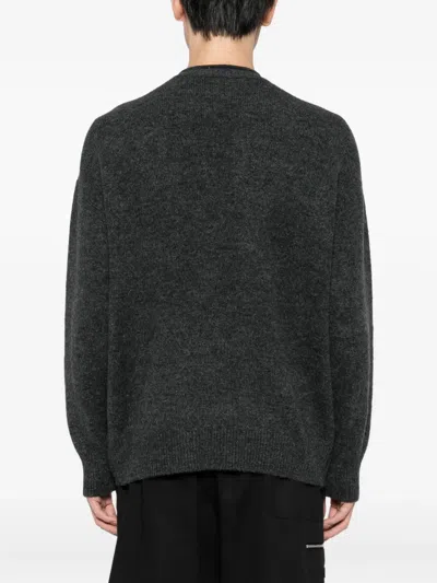 Chocoolate Logo-patch Jumper In Gray