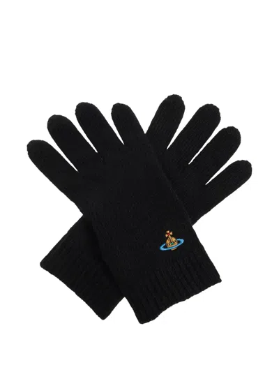 Vivienne Westwood Cashmere Gloves In Black