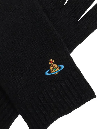 Vivienne Westwood Cashmere Gloves In Black