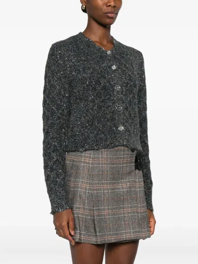 Pinko Sweaters Grgio Blu Verde In Gray