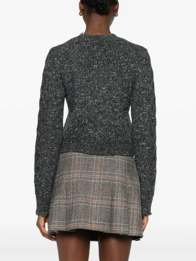 Pinko Sweaters Grgio Blu Verde In Gray