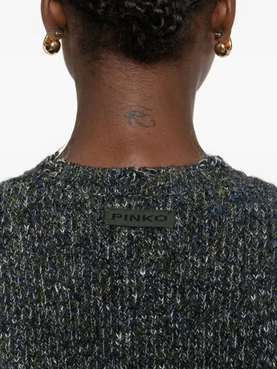 Pinko Sweaters Grgio Blu Verde In Gray