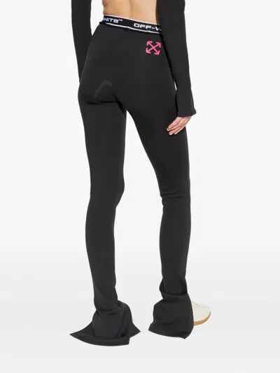 抽绳开衩裤脚长裤