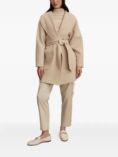 Varley Wrap Belted Jacket In Neutral