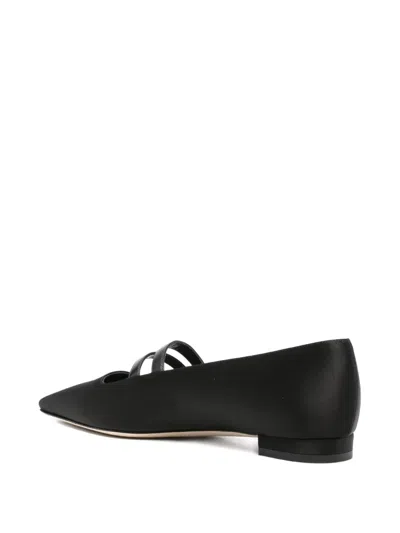 Manolo Blahnik Polmana Pointed-toe Ballet Flats In Black