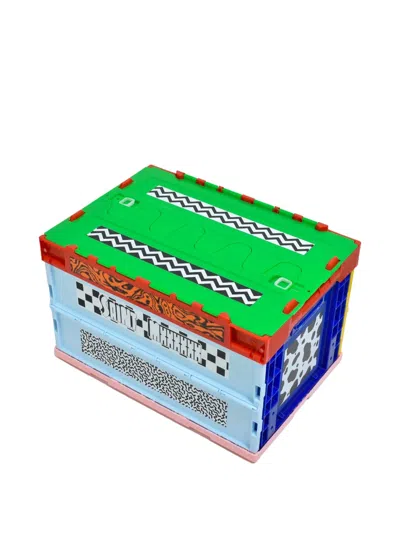 Saint Mxxxxxx Multi-pattern Foldable Crate In Multi