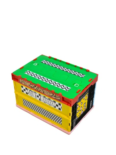 Saint Mxxxxxx Multi-pattern Foldable Crate In Multi
