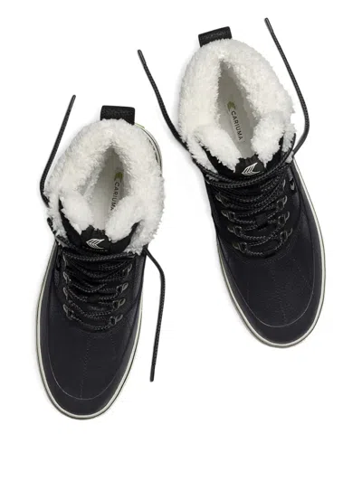 Cariuma Ibira Lace-up Shearling-lined Boots In Black