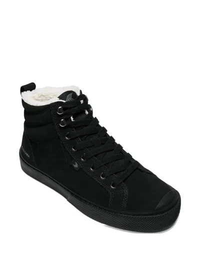 Cariuma Oca Therma High Hooks All Black Suede Boot Women In Black