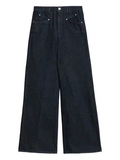 Isabel Marant Lemony Wide-leg Trousers In Blue