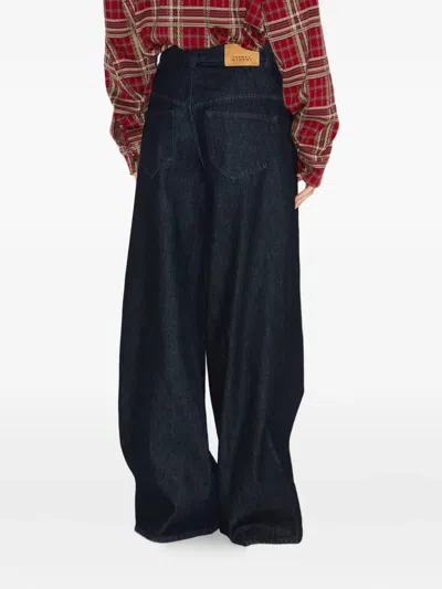 Isabel Marant Lemony Wide-leg Trousers In Blue