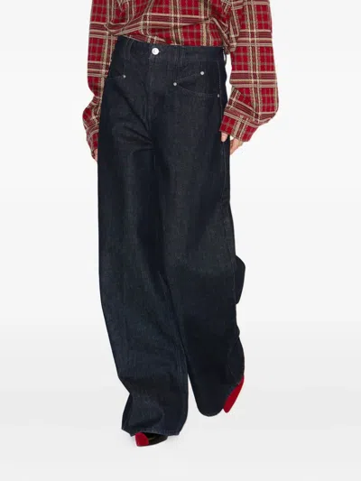 Isabel Marant Lemony Wide-leg Trousers In Blue