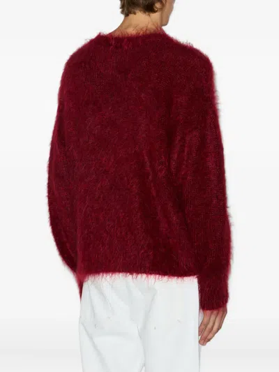 Isabel Marant Mirello Embroidered Jumper In Burgundy