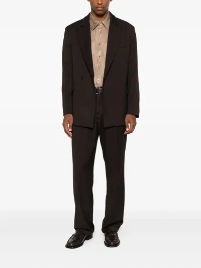 Imperial Dart-detail Trousers In Brown