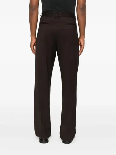 Imperial Dart-detail Trousers In Brown