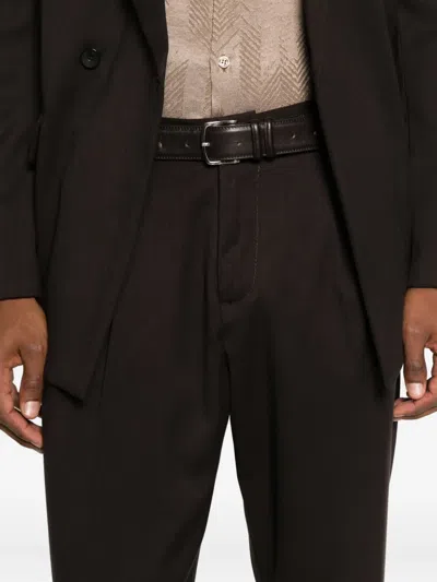 Imperial Dart-detail Trousers In Brown