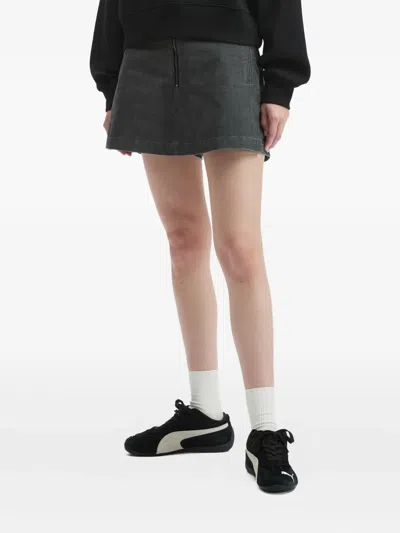 正面拉链口袋短裤