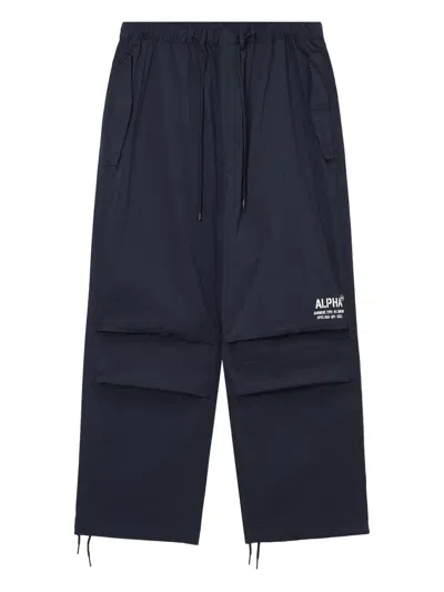 Alpha Industries Layered Drawstring Trousers In Blue
