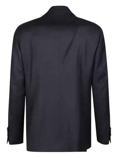 Lardini Two-button Wool Suit In Black