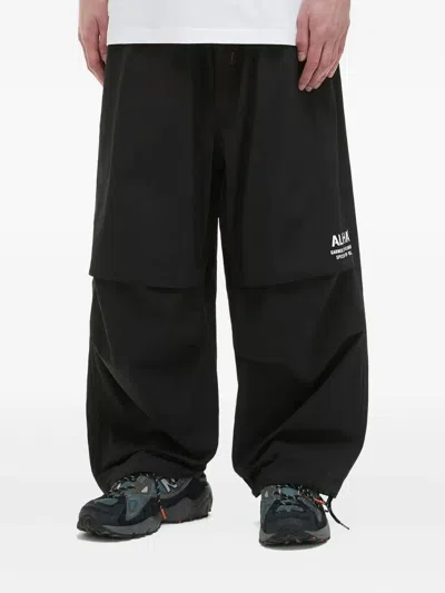 Alpha Industries Layered Drawstring Trousers In Black