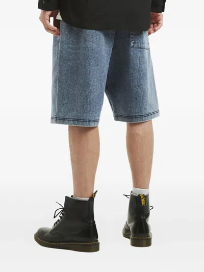 Alpha Industries Denim Shorts In Blue