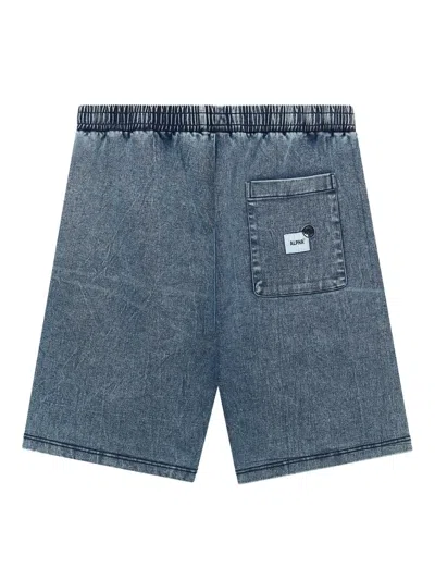 Alpha Industries Denim Shorts In Blue
