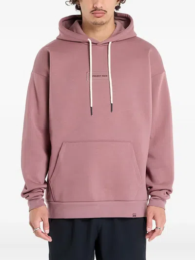 Under Armour X Project Rock Icon Hoodie In Pink