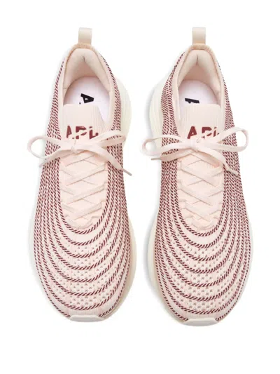 Apl Athletic Propulsion Labs Athletic Propulsion Labs Techloom Zipline Knitted Sneakers In Pink