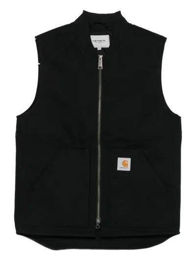 Carhartt Dearborn Canvas Classic Vest In Black