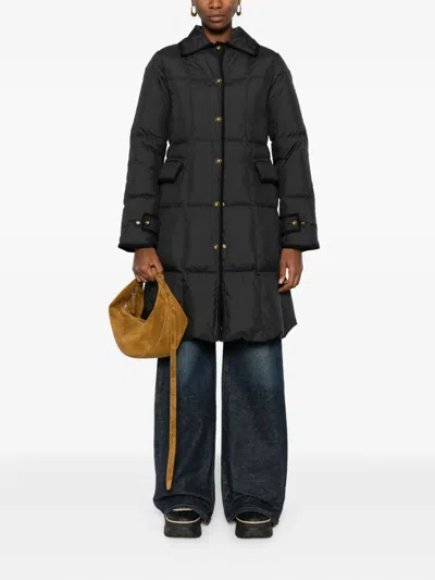 Moncler Achard Quilted Shell Down Coat In Black