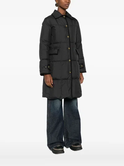 Moncler Achard Quilted Shell Down Coat In Black