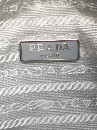 Pre-owned Prada 2019-2025 Re Nylon Re Edition 2005 Satchel In Gray