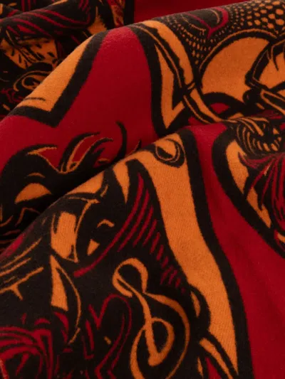 Burberry Charging Knight Scarf In Red