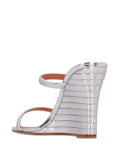 Aquazzura Riviera Wedge-sandalen 95mm In Gray
