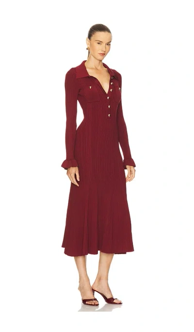 RIBBED KNIT MIDI DRESS