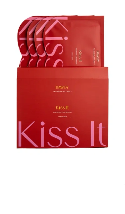 Bawdy Kiss It Butt Sheet Mask 4 Pack In Red