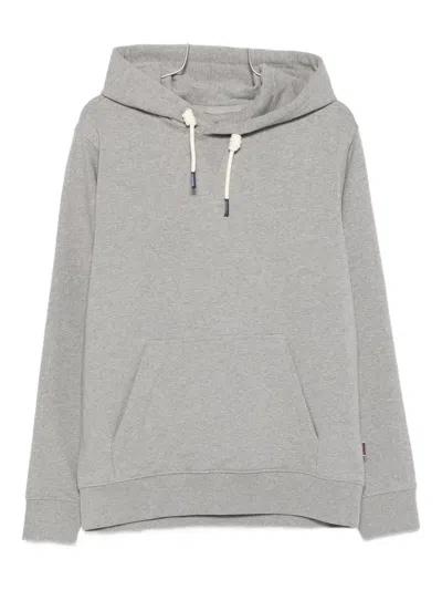 Sebago Relaxed-fit Gray Hoodie With Drawstring In Gray
