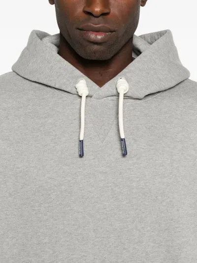 Sebago Relaxed-fit Gray Hoodie With Drawstring In Gray