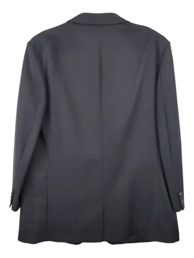 Yohji Yamamoto Three-button Wool Blazer In Black