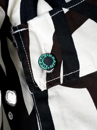 Brain Dead Abstract-print Shorts In Black